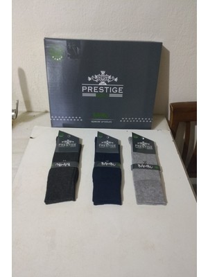 Prestıge Erkek Çorap 3 Adet Bambu Kaliteli Kulanışlı Dayanıklı Şık