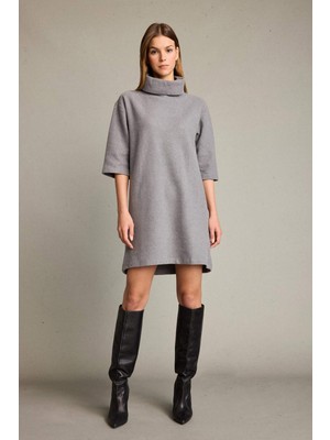 DeFacto Balıkçı Yaka Yarım Kollu Mini Elbise G3793AX25WN