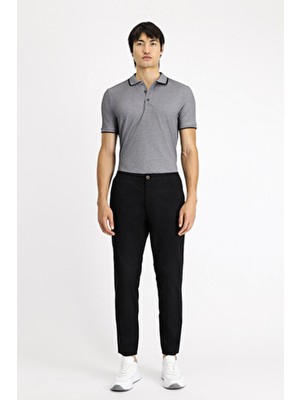 Regular Fit Beli Lastikli Likralı Kanvas / Chino Pantolon