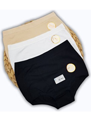 Toparlayıcı Kadın Külot 3'lü (Siyah,beyaz,ten)