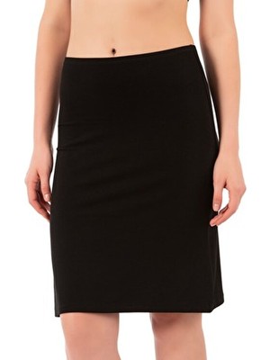 16134 Kadın Viskon Kumaş Esnek Rahat Diz Üstü Etek Astar Jüpon Kombinezon