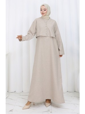 Ceket Jile Ikili Takım 2155-12 Vizon