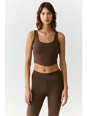 Kolby Kadın Acı Kahve Büstiyer XL Nefes Alabilir Kumaş İle Şık Tasarım