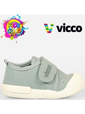 Vicco Anka II Mavi Ortopedik Çocuk Spor Ayakkabı Kadın Suni Deri Düz Taban Günlük Kullanım İçin