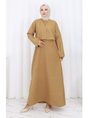 Ceket Jile Ikili Takım 2155-10 Sütlü Kahve