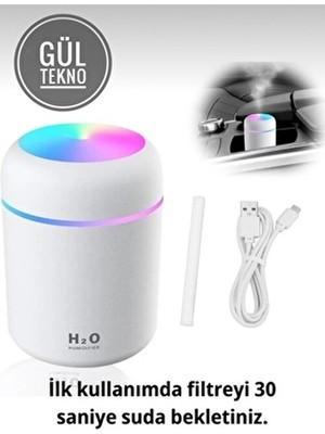 300ML Hava Nemlendirici Humidifier Ultrasonik Koku Bombası