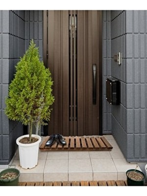 Pinoxi Ahşap Dekoratif Masif Mobilya Paspas Ahşap Kapı Önü Paspası Ahşap Paspas