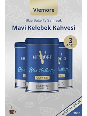 Viemore Mavi Kelebek Kahvesi 300G Blue Butterfly Sarmaşık Ekstresi İçeren Detoks Kahvesi