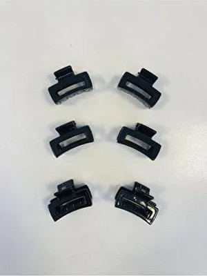 Dikdörtgen Model 6 Adet Küçük Boy (4 Cm) Mandal Toka Seti