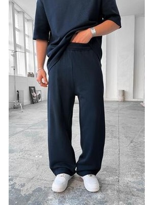 Lacivert Cozy Premium Basic Baggy Eşofman