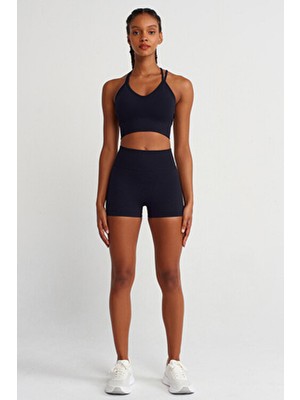 Toparlayıcı Şort Siyah