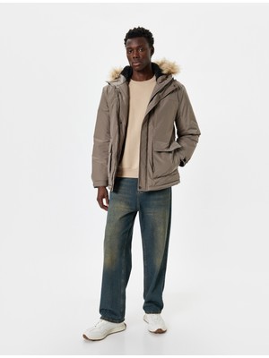 Koton Anorak Ceket Slim Fit Fermuarlı