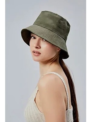 Yazlık Kumaş Kova Şapka, Erkek Kadın Düz Balıkçı Bucket Şapka, Unisex