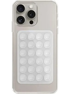 Silikon Vakumlu Telefon Tutucu, Cep Telefonu Için Tutacak, Telefon Arkası Silikon Vantuz Güçlü Tutuş