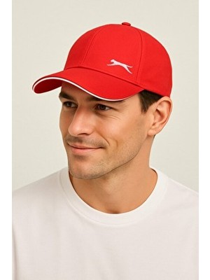 Panther Logo Cap Sılva Unisex Şapka Kırmızı Beyaz