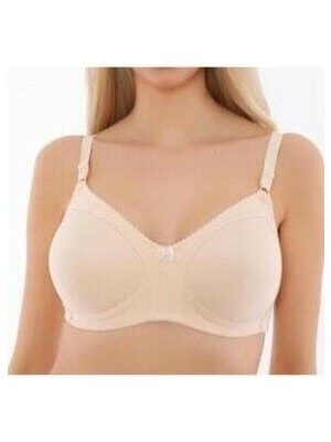 Zümra Kadın Straplez Sütyen Düz Kumaşla Yüksek Destek Sunan Ten Renk Dikişsiz Tasarım