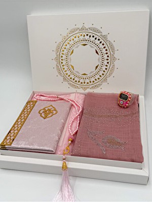 5 Parça Seccade Takımı Çeyizlik Hediyelik Gelin Damat Bohça Seti