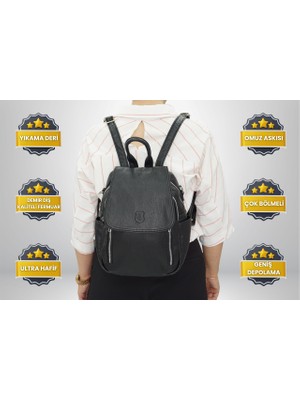 Hky Çok Bölmeli Kadın Sırt Çanta - Yüksek Kalite, Ultra Hafif, Şık Görünüm, Günlük ve Spor Kullanım