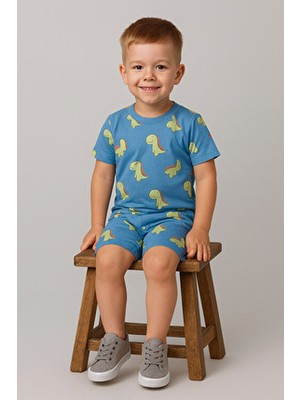 Dinazor Baskılı Yazlık Pijama Takımı