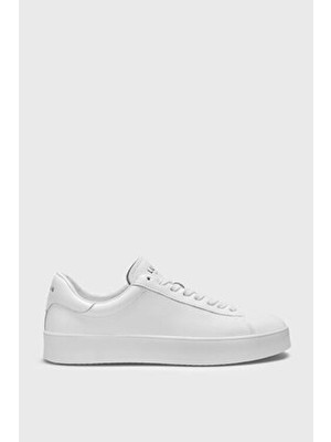 Lufian Anton Adel Sneaker Ayakkabı Deri Beyaz Kadın Erkek Günlük Kullanım İçin Eva Taban