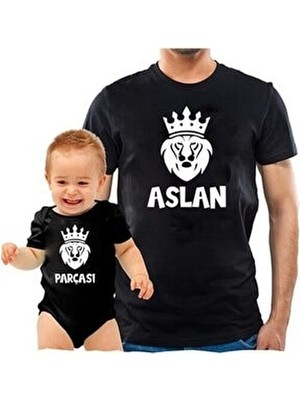 Venüs Dijital Aslan Parçası Babaoğul Kombintişört Zıbın(Kombin Yapmak Için 2 Adet Sepete Ekleyiniz)