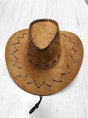 Süet Kovboy Şapka