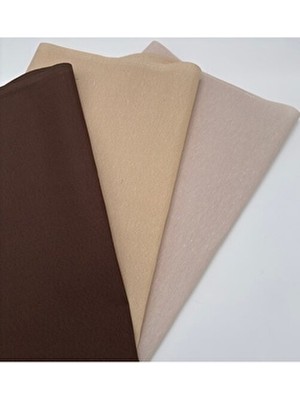 120X50 Pamuklu Astarlık Kumaş/çanta Astarı( 3 Adet Renkler;kahverengi-Hasır Rengi-Bej,taş Rengi)