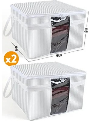 2 Adet - Pencereli Kazak Hurcu 45 x 40 x 30 cm