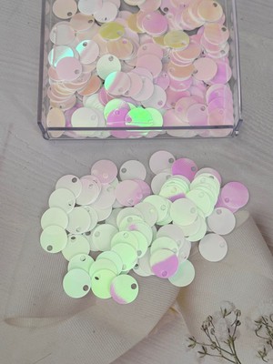 Mirayla Hobi 20 mm (2 cm) Hologram/yanardöner Pul Çanta, Supla, Patik Pulu 25 gr