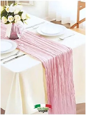 Bohem Dekoratif Runner Masa Örtüsü | Düğün, Parti, Söz, Nişan, Özel Gün Dekorasyonu Sofra Süslemesi