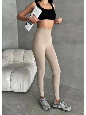 Kadın Yüksel Bel Korse Detay Toparlayıcı Tayt