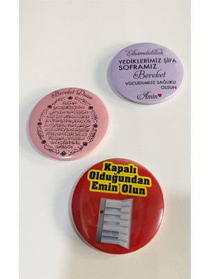 Buzdolabı Magneti Bereket Duası Sofra Duası Dolap Uyarı Magneti