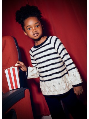 Mayoral Kız Çocuk Triko Kazak ve Siyah Pantolon Takımı (4-10 Yaş) – Şık ve Konforlu Kombin