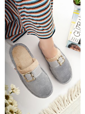 Moda Fırsat Kadın Ev Terliği Peluş Yıkanabilir Içi Yünlü Kürklü Terlik Misafir Çeyiz Bohça Gelin Terliği