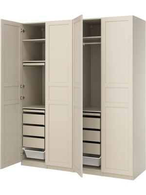 Pax Gardırop, Bej, 200X60X236 cm
