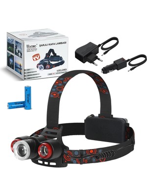 6000 Lümen Şarjlı Kafa Lambası  WT-632