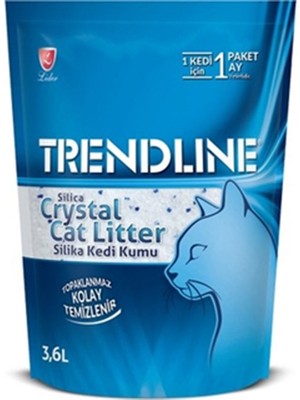 Trendline 3.6 lt Silika Kristal Kedi Kumu Fresh Koku ile İnce Taneli Kolay Temizlenir