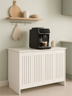 Bangu Petek Üstü Kahve Köşesi Dolabı ( Derinlik 47 cm ) Çok Amaçlı Raf BKDM002