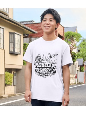 Roblox Tişört Çocuk T-Shirt Roblox Yetişkin Unisex Tişört