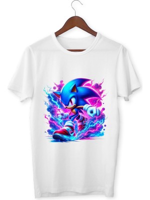 Kirpi Sonic Çocuk Tişört Sonic Unisex Yetişkin Tişört