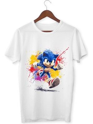 Kirpi Sonic Çocuk Tişört Sonic Unisex Yetişkin Tişört
