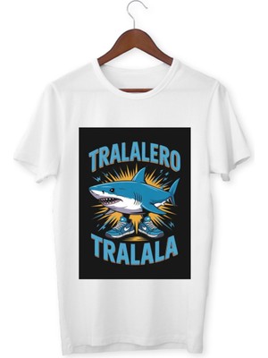 Tralalero Tralala Tişört Tralalero Tralala Çocuk T-Shirt Tralalero Tralala Yetişkin Unisex Tişört