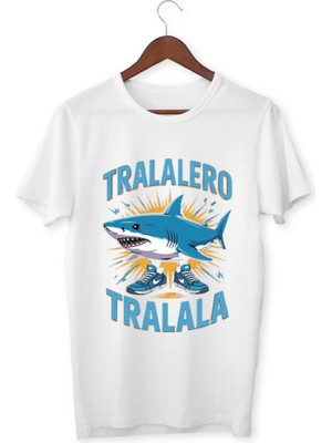 Tralalero Tralala Tişört Tralalero Tralala Çocuk T-Shirt Tralalero Tralala Yetişkin Unisex Tişört