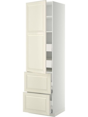Mutfak Boy Dolabı, Bodbyn Kırık Beyaz, 60X60X220 cm