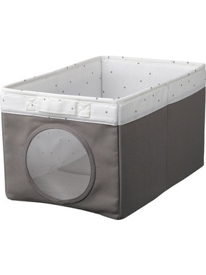 Kutu, Gri-Noktalı Beyaz, 25X37X22 cm