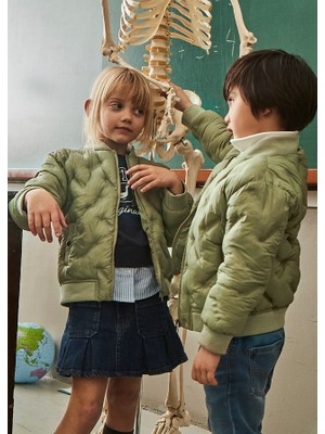 Mayoral 4420-95 Unisex Çocuk Yeşil Mont