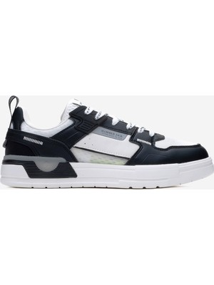 Hammer Jack Erkek Kalın Taban Bağcıklı Sneaker Gerçek Deri Hj 25205M Beyaz/siyah