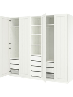 Pax Gardırop, Beyaz, 250X60X236 cm