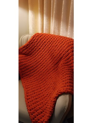 Yumuşacık El Örgüsü %100 Organik Antialerjenik Bebek Battaniye 100*100