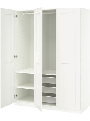 Pax Gardırop, Beyaz, 150X60X201 cm